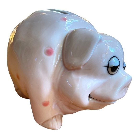 ADORABLE vintage ceramic piggy bank in excellent condition - Picture 3 of 7